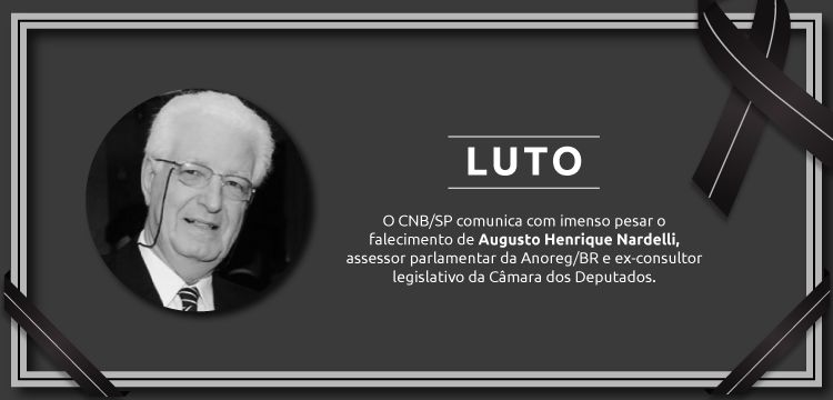 CNB/SP informa o falecimento de Augusto Henrique Nardelli