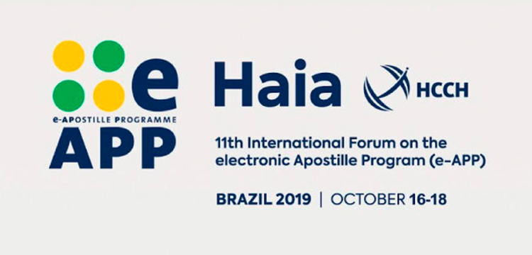 Anoreg/BR: Processo de implantação da apostila eletrônica da Haia será tema de painel do 11º Fórum Internacional do Programa de Apostila Eletrônica (e-APP)