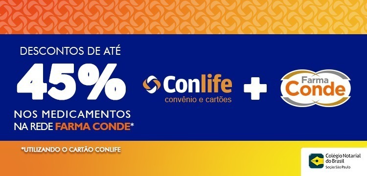 Conlife Farma Conde Convênio oferece condições especiais para associados ao CNB/SP