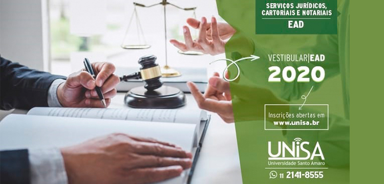 Conheça o curso de graduação em Serviços Jurídicos, Cartoriais e Notariais na Unisa (inscrições abertas)