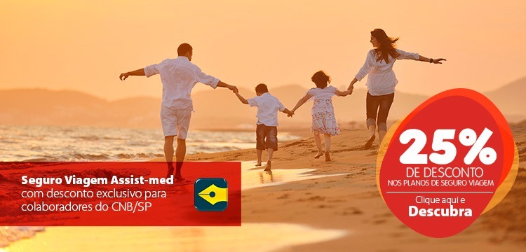Assist-Med oferece 25% de desconto em seguro de viagem para associados ao CNB/SP