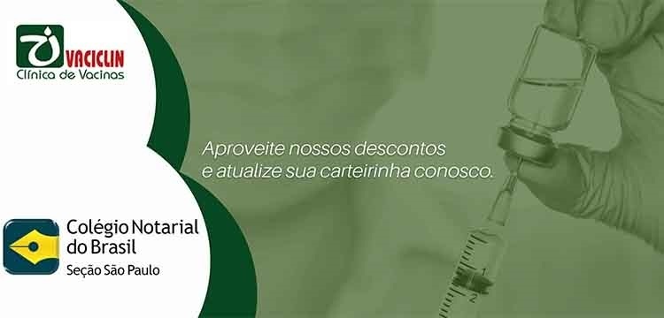 Vaciclin oferece descontos aos associados do CNB/SP