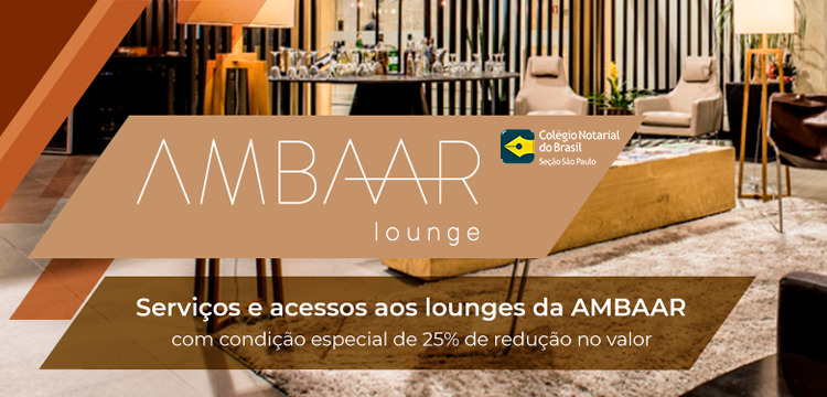 Ambaar Lounge oferece até 25% de desconto para associados ao CNB/SP