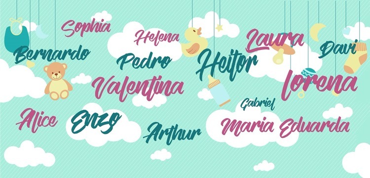 Cartórios divulgam os nomes mais registrados no Brasil em 2017
