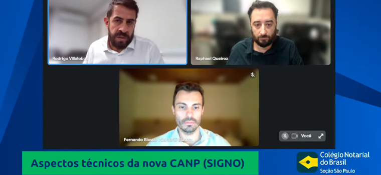CNB/SP realiza live sobre aspectos técnicos da nova CANP (SIGNO)