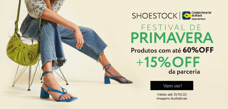 Shoestock oferece até 15% de desconto para associados ao CNB/SP