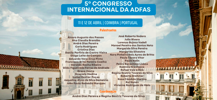 ADFAS: 5º Congresso Internacional da ADFAS – Coimbra