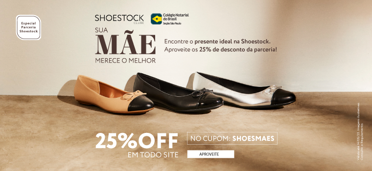 Shoestock oferece até 25% de desconto para associados ao CNB/SP