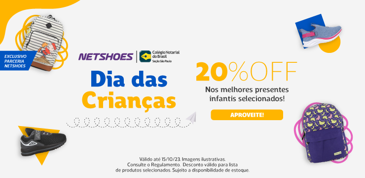 Netshoes oferece oferece até 20% de desconto aos associados do CNB/SP