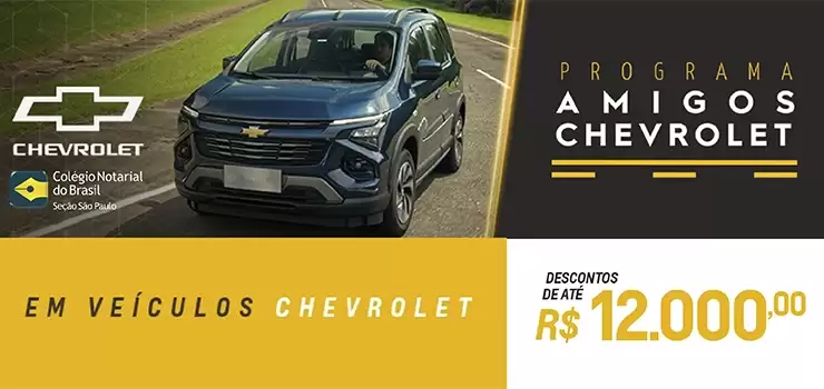 Chevrolet oferece descontos especiais aos associados do CNB/SP