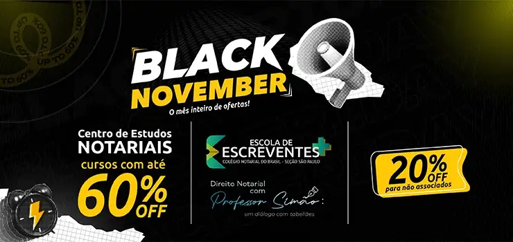 BLACK NOVEMBER: CNB/SP oferece até 60% de desconto para associados