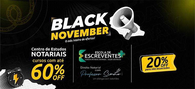 BLACK NOVEMBER: CNB/SP oferece até 60% de desconto para associados