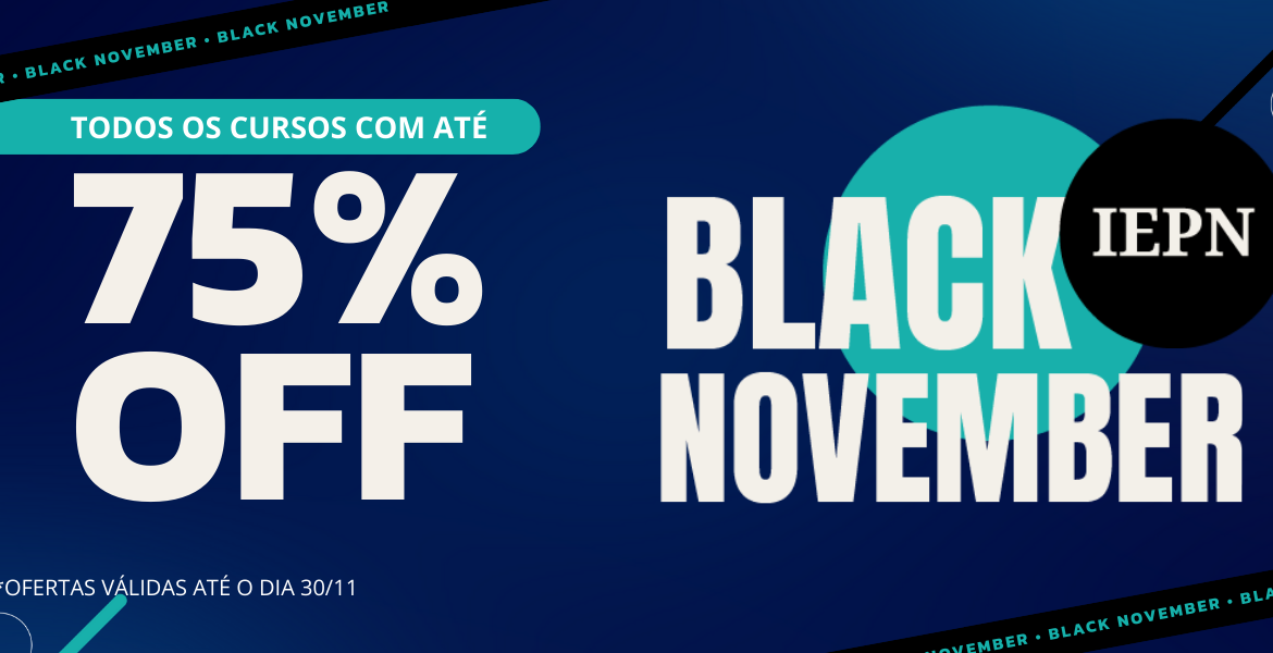 Black November IEPN – Cursos com até 75% OFF