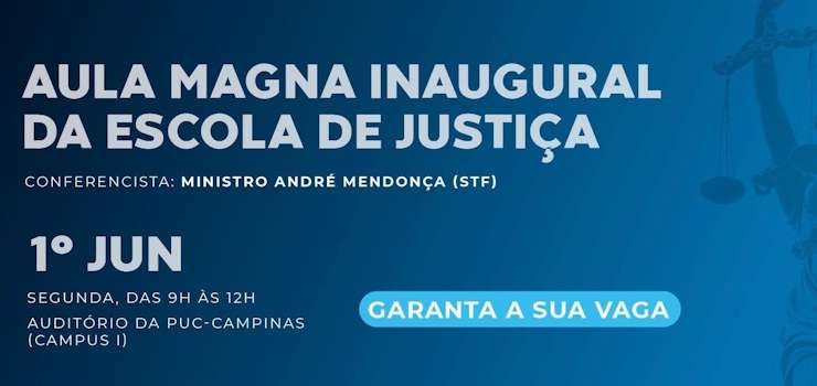 CNB/SP divulga: EJ abre inscrições para Aula Magna com o ministro do STF André Mendonça