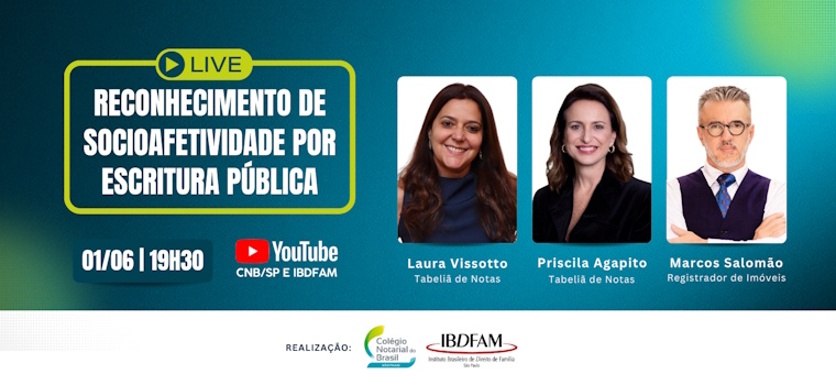 CNB/SP realiza live em parceria com o Ibdfam/SP