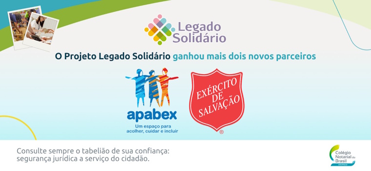 Novos parceiros: Legado Solidário💙